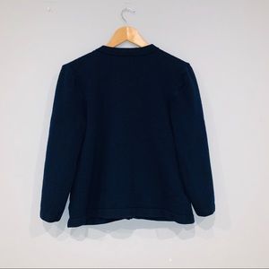 St. John Sweaters - St John Basics Navy Blue Sweater Cardigan St. John Sweaters - St John Basics Navy Blue Sweater Cardigan